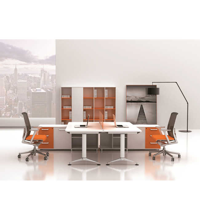 屏风隔断办公桌4