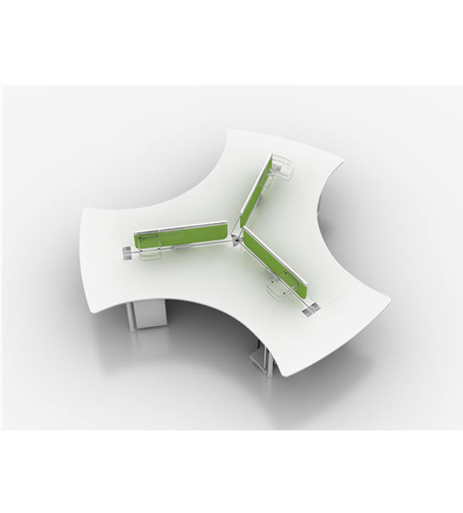 屏风隔断办公桌9